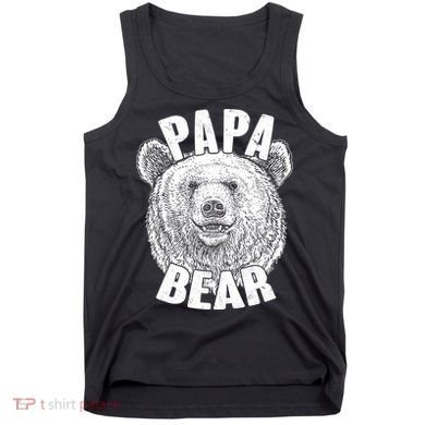 Vintage Papa Bear Father  Tank Top