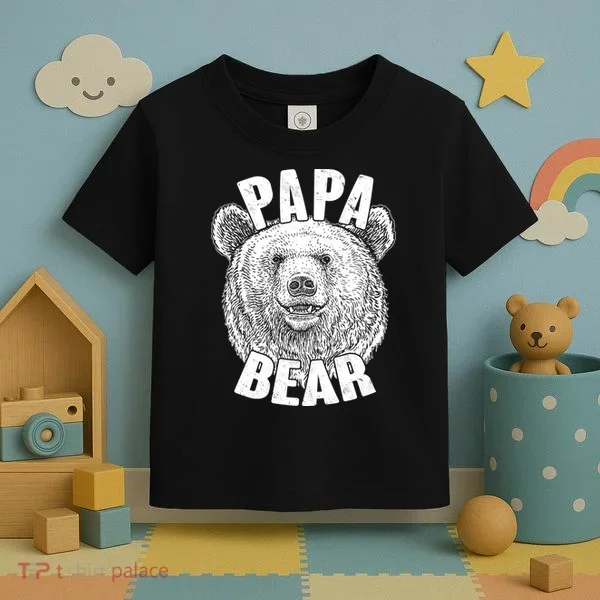 Vintage Papa Bear Father  Toddler T-Shirt
