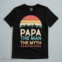 Vintage Papa Man Myth The Bad Influence T-Shirt thumb 5