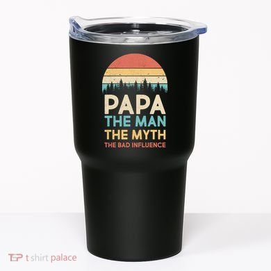Vintage Papa Man Myth The Bad Influence Tumbler