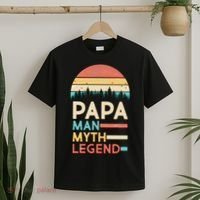 Vintage Papa The Man Myth Legend T-Shirt thumb 2