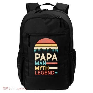 Vintage Papa The Man Myth Legend Backpack