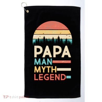 Vintage Papa The Man Myth Legend Golf Towel