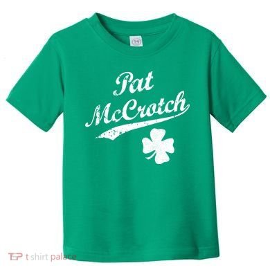 Vintage Pat McCrotch St. Patricks Day Shamrock Toddler T-Shirt