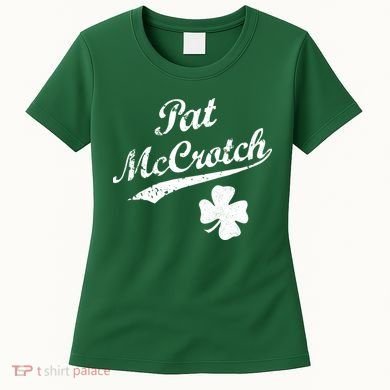 Vintage Pat McCrotch St. Patricks Day Shamrock Women's T-Shirt