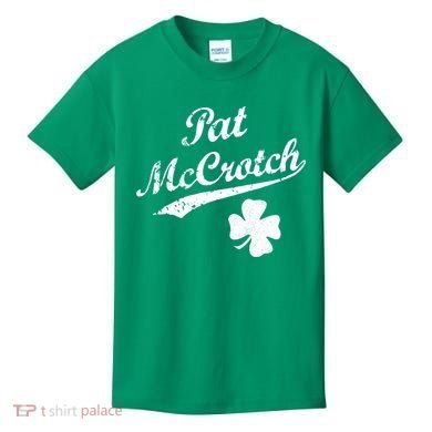 Vintage Pat McCrotch St. Patricks Day Shamrock Kids T-Shirt