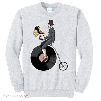 Vintage Penny Farthing Gramophone Sweatshirt