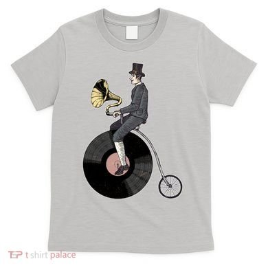 Vintage Penny Farthing Gramophone T-Shirt