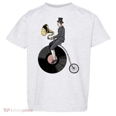 Vintage Penny Farthing Gramophone Toddler T-Shirt