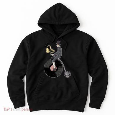 Vintage Penny Farthing Gramophone Hoodie