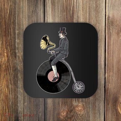 Vintage Penny Farthing Gramophone Coaster