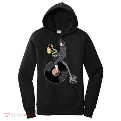 Vintage Penny Farthing Gramophone Women's Hoodie