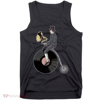 Vintage Penny Farthing Gramophone Tank Top