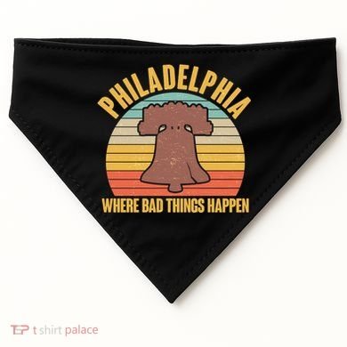 Vintage Philadelphia Where Bad Things Happen USA-Made Doggie Bandana