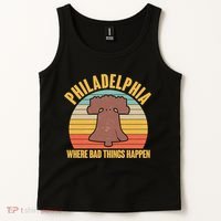 Vintage Philadelphia Where Bad Things Happen Tank Top thumb 2