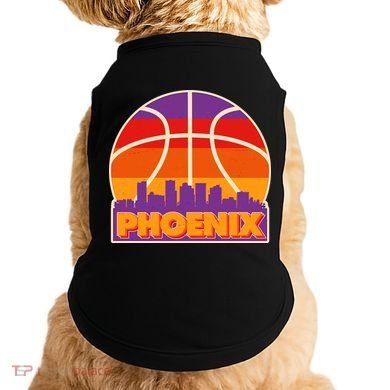 Vintage Phoenix Basketball Skyline Logo Doggie Tank