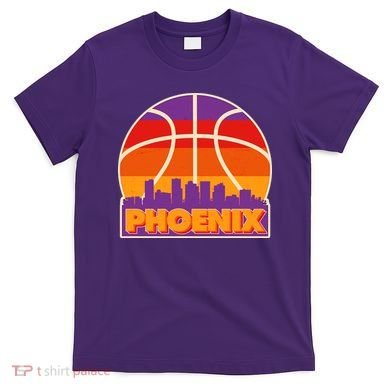 Vintage Phoenix Basketball Skyline Logo T-Shirt