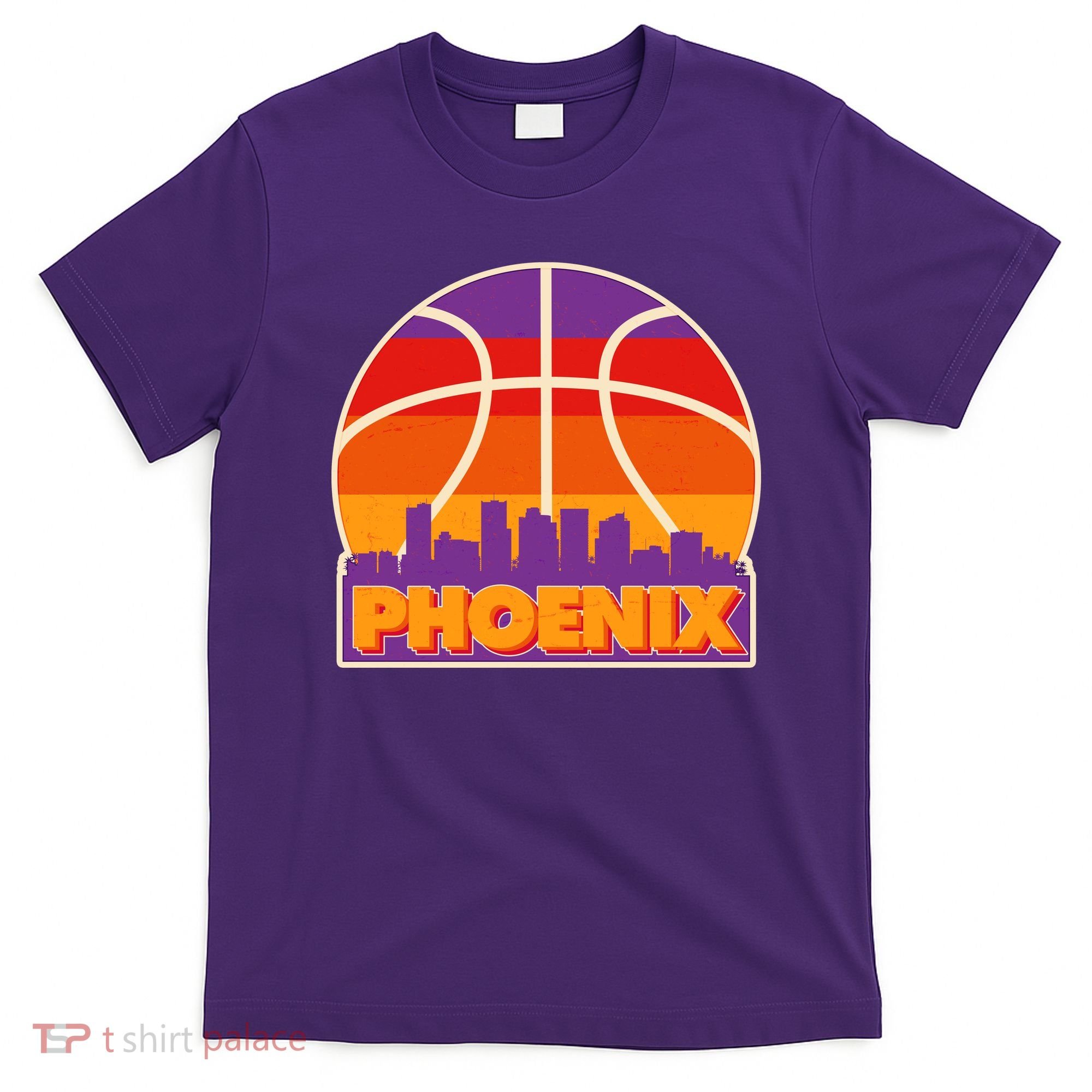 Vintage Phoenix Basketball Skyline Logo T-Shirt