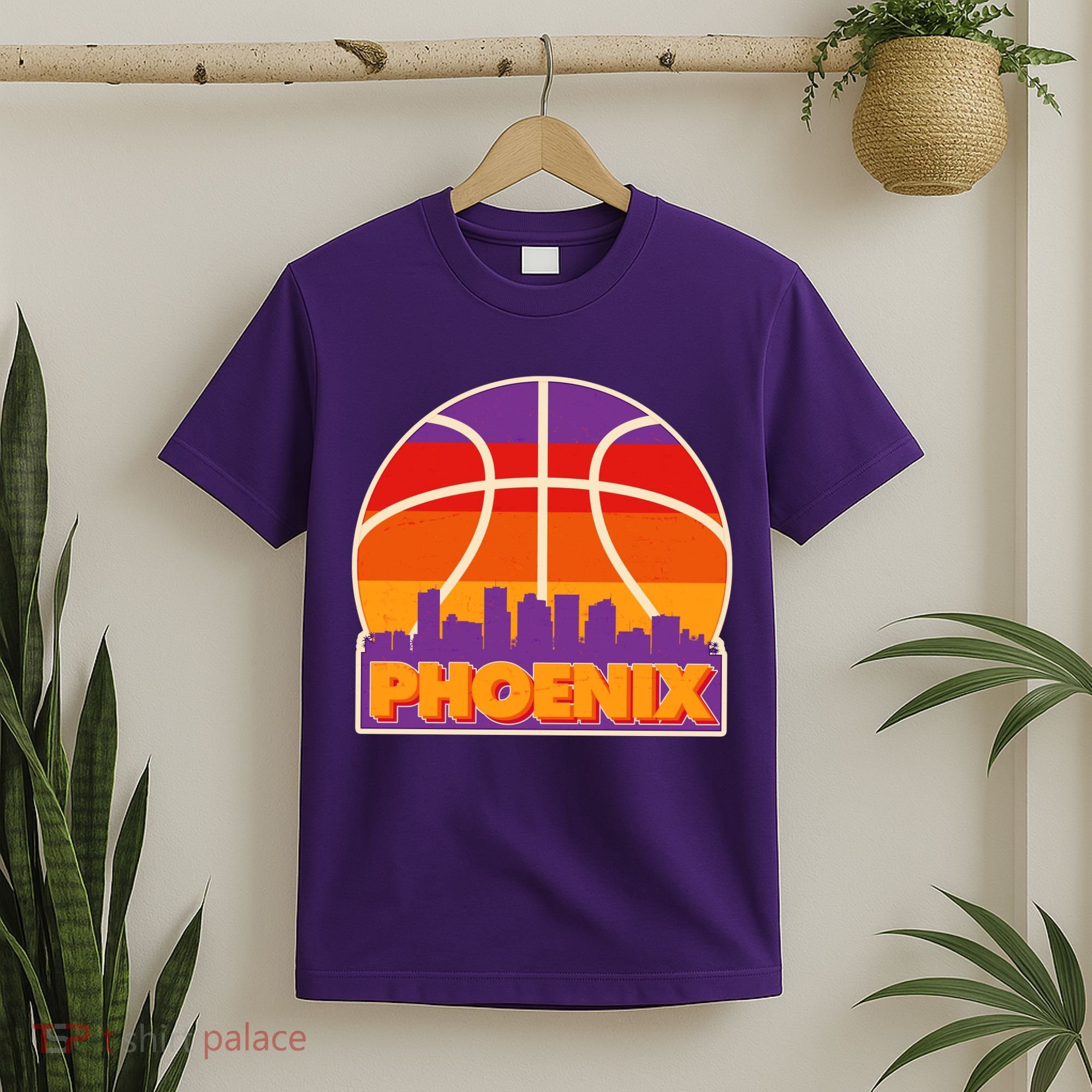 Vintage Phoenix Basketball Skyline Logo T-Shirt