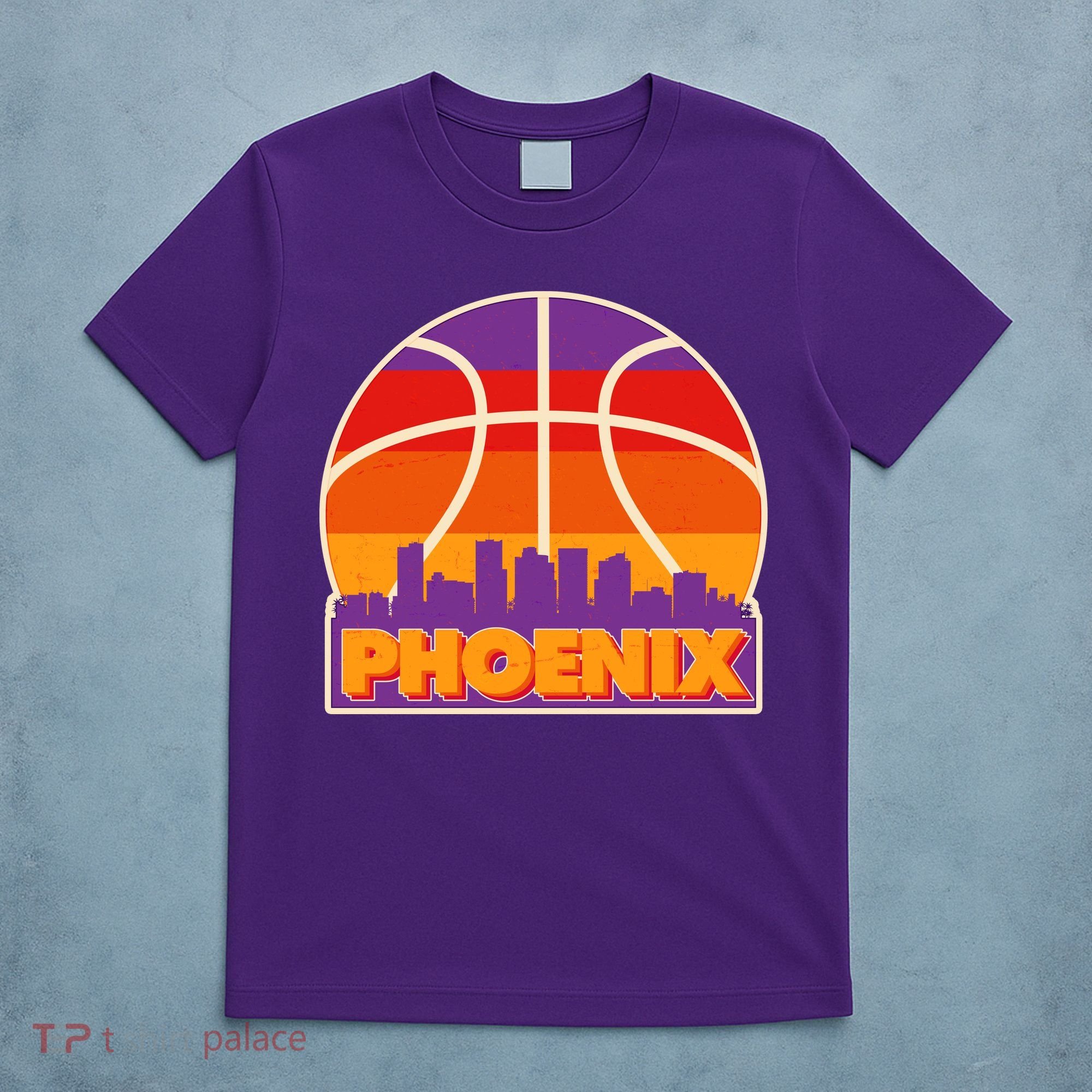 Vintage Phoenix Basketball Skyline Logo T-Shirt