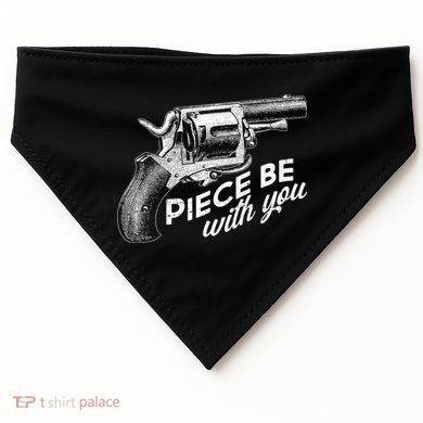 Vintage Piece Be With You Gun Pistol USA-Made Doggie Bandana