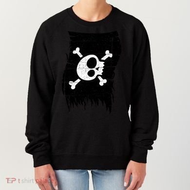 Vintage Pirate Skull Upside Down Flag Women's Sweatshirt