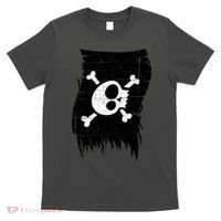 Vintage Pirate Skull Upside Down Flag T-Shirt thumb 0