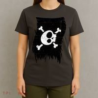 Vintage Pirate Skull Upside Down Flag T-Shirt thumb 4