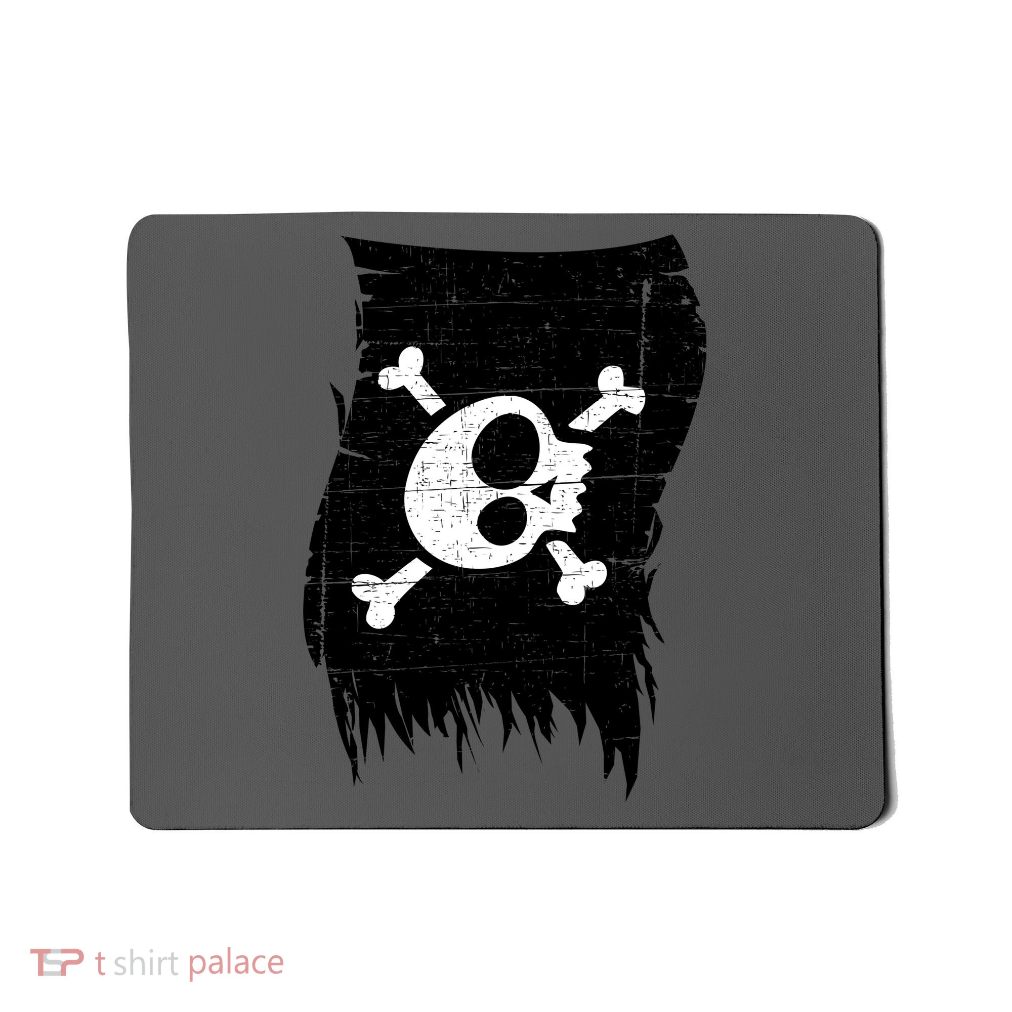 Vintage Pirate Skull Upside Down Flag Mousepad