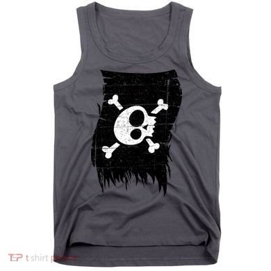 Vintage Pirate Skull Upside Down Flag Tank Top