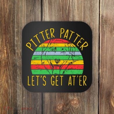 Vintage Pitter Patter Dog Coaster