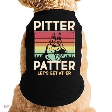 Vintage Pitter Patter Let's Get At 'Er German Shepard Doggie Tank