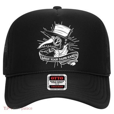 Vintage Plague Doctor Wash Your Damn Hands Hat