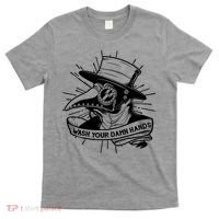 Vintage Plague Doctor Wash Your Damn Hands T-Shirt thumb 0