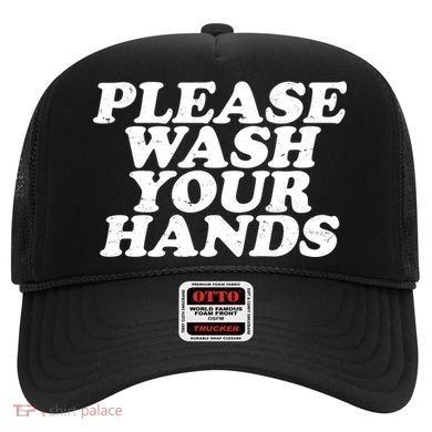 Vintage Please Wash Your Hands Hat