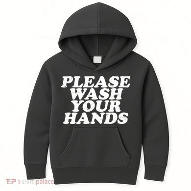 Vintage Please Wash Your Hands Kids Hoodie