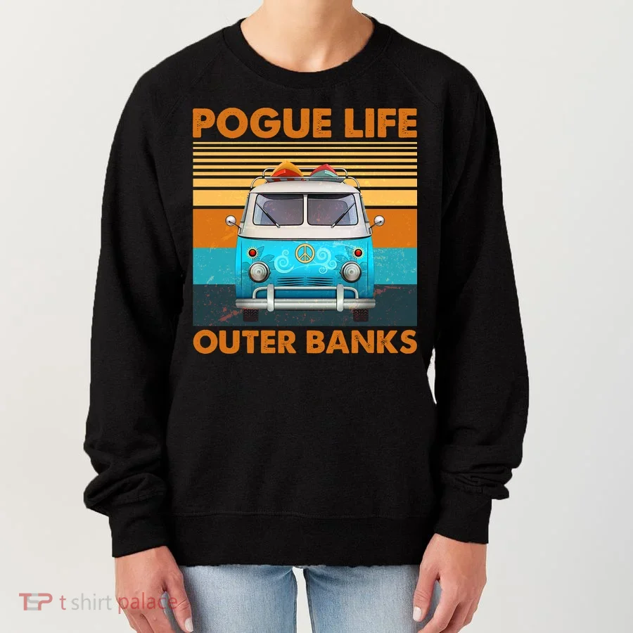 Vintage Pogue Life Outer Banks Surf Bus Women's Sweatshirt