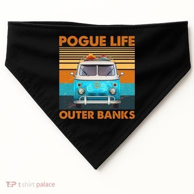 Vintage Pogue Life Outer Banks Surf Bus USA-Made Doggie Bandana