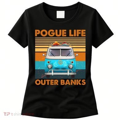 Vintage Pogue Life Outer Banks Surf Bus Women's T-Shirt