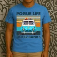 Vintage Pogue Life Outer Banks Surf Bus T-Shirt thumb 3