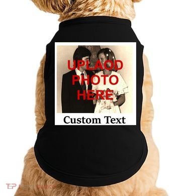 Vintage Polaroid Custom Photo Personalize Text Doggie Tank
