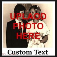 Vintage Polaroid Custom Photo Personalize Text T-Shirt thumb 7