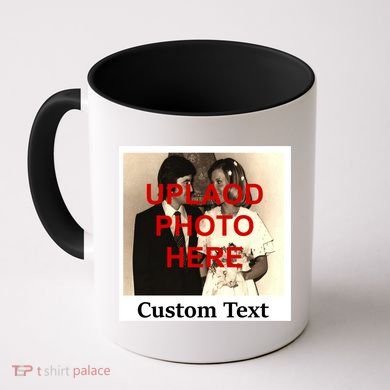 Vintage Polaroid Custom Photo Personalize Text Coffee Mug