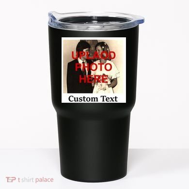 Vintage Polaroid Custom Photo Personalize Text Tumbler