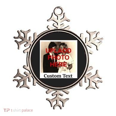 Vintage Polaroid Custom Photo Personalize Text Ornament