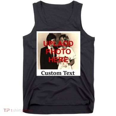 Vintage Polaroid Custom Photo Personalize Text Tank Top