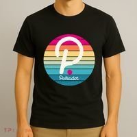 Vintage Polkadot Crypto Currency Logo T-Shirt thumb 3