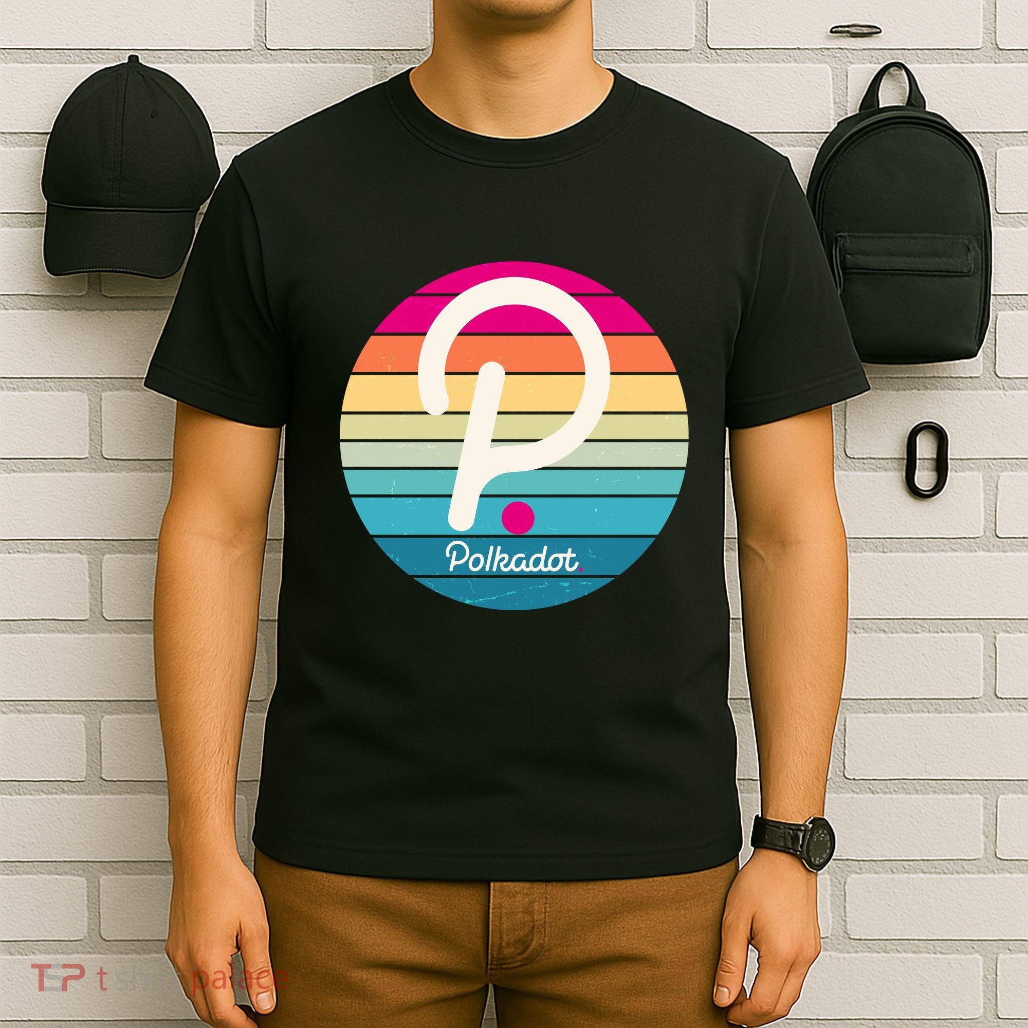 Vintage Polkadot Crypto Currency Logo T-Shirt
