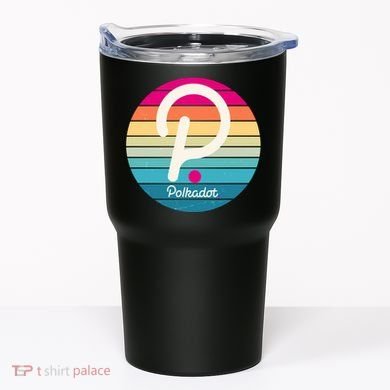 Vintage Polkadot Crypto Currency Logo Tumbler