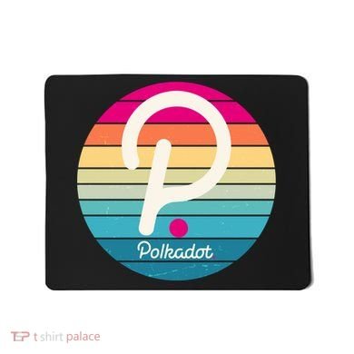 Vintage Polkadot Crypto Currency Logo Mousepad